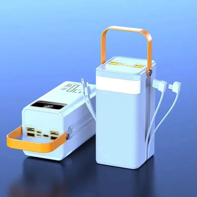 New 120W Built-in Cable, Large Capacity 160000mAh, Super Fast Power Bank, Outdoor Camping Live Streaming Mobile Power Supply