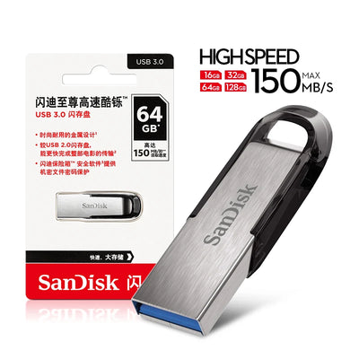 SanDisk CZ73 USB Flash Drive 256GB 128GB 64GB 32GB USB 3.0 Metal Encryption Pen Drive Memory Stick Ultra Flair USB3.0 U Disk