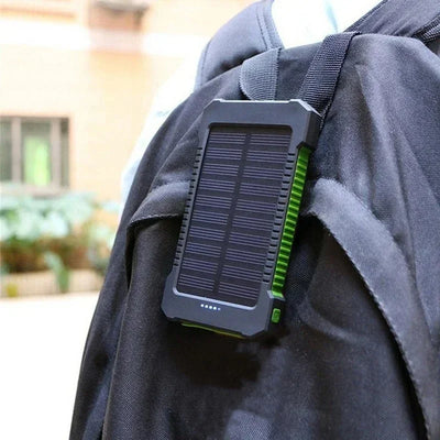 Solar Power Bank 10000mah Portable Waterproof External Battery Powerbank 20000 mah Phone Charger LED PoverBank For iphone huawei