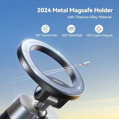 Joyroom Airplane Phone Holder Magnetic Travel Essentials Flexible Rotation Hands-Free Airplane Phone Mount For iPhone 16 15 14