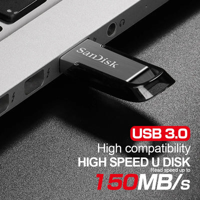 SanDisk CZ73 USB Flash Drive 256GB 128GB 64GB 32GB USB 3.0 Metal Encryption Pen Drive Memory Stick Ultra Flair USB3.0 U Disk