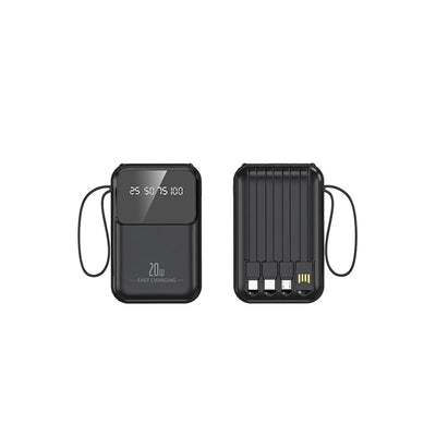 New Built In Power Bank With Small And Portable 20000mAh Llarge Capacity Portable Power Bank Super Fast Charging Power Bank Hot